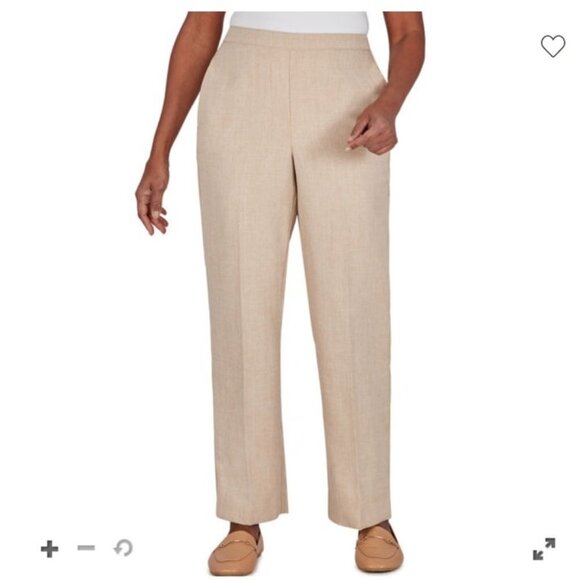 Alfred Dunner Magnolia Springs Womens Straight Pull-On Pants 16 - Picture 1 of 6